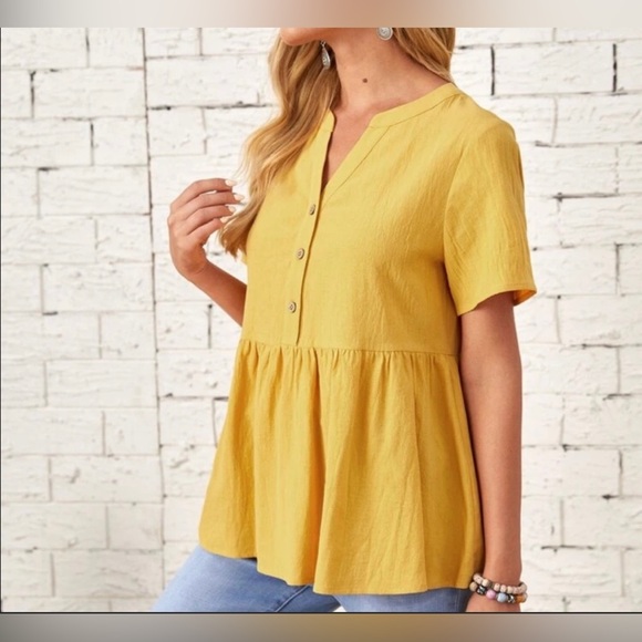 65. Stellar peplum top🌙 - Picture 4 of 5